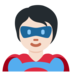 Twitter里的超级英雄:浅肤色emoji表情