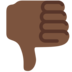 Twitter里的拇指向下：深色肤色emoji表情