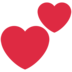 Twitter里的两颗心emoji表情
