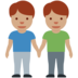 Twitter里的男士牵手:中等肤色emoji表情