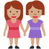 Twitter里的女性牵手:中等肤色emoji表情