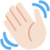 Twitter里的挥手:浅肤色emoji表情