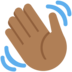 Twitter里的挥手:中黑肤色emoji表情