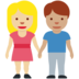 Twitter里的男女牵手:中浅肤色,中浅肤色emoji表情