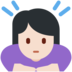 Twitter里的女性鞠躬:浅肤色emoji表情