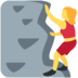Twitter里的女子攀登emoji表情