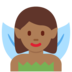 Twitter里的女仙女：中黑肤色emoji表情