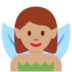Twitter里的女仙女:中等肤色emoji表情