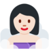 Twitter里的蒸汽房的女人:浅肤色emoji表情