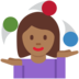 Twitter里的女性杂耍:中黑肤色emoji表情