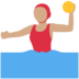 Twitter里的女子水球：中等肤色emoji表情
