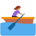 Twitter里的女子划艇:中等肤色emoji表情