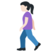 Twitter里的行走的女人:浅肤色emoji表情