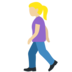 Twitter里的行走的女人:中浅肤色emoji表情