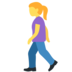 Twitter里的行走的女人emoji表情