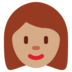 Twitter里的女性:中等肤色emoji表情