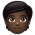 WhatsApp里的人物:深色肤色emoji表情