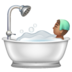 WhatsApp里的洗澡者:中等肤色emoji表情