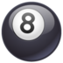 WhatsApp里的台球黑8emoji表情