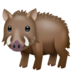 WhatsApp里的野猪emoji表情
