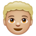 WhatsApp里的男孩:中等偏浅肤色emoji表情