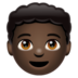 WhatsApp里的男孩:深色肤色emoji表情