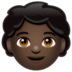 WhatsApp里的儿童：深色肤色emoji表情