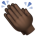 WhatsApp里的拍手：深色肤色emoji表情