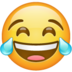 WhatsApp里的喜极而泣emoji表情