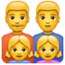 WhatsApp里的家庭:男人,男人,女孩,女孩emoji表情