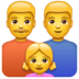 WhatsApp里的家庭:男人,男人,女孩emoji表情