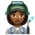 WhatsApp里的工厂女人:中深色肤色emoji表情