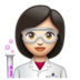 WhatsApp里的女科学家:浅肤色emoji表情