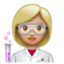 WhatsApp里的女科学家：中浅肤色emoji表情