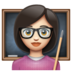 WhatsApp里的女老师:浅肤色emoji表情