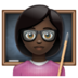 WhatsApp里的女老师:深色肤色emoji表情