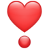 WhatsApp里的爱心感叹号emoji表情