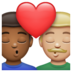 WhatsApp里的亲吻: 男人男人中等-深肤色中等-浅肤色emoji表情