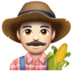WhatsApp里的男农民:浅肤色emoji表情