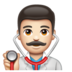 WhatsApp里的男保健员:浅肤色emoji表情