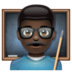 WhatsApp里的男老师:黑肤色emoji表情
