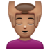 WhatsApp里的男士按摩:中等肤色emoji表情