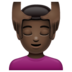 WhatsApp里的男士按摩：深色肤色emoji表情
