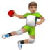 WhatsApp里的玩手球的男人:中等肤色emoji表情