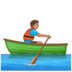 WhatsApp里的男子划艇:中等肤色emoji表情