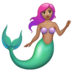 WhatsApp里的美人鱼:中等肤色emoji表情