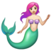 WhatsApp里的美人鱼:浅肤色emoji表情