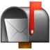 WhatsApp里的打开带有升起标志的邮箱emoji表情
