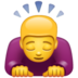 WhatsApp里的鞠躬的人emoji表情