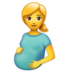 WhatsApp里的孕妇emoji表情